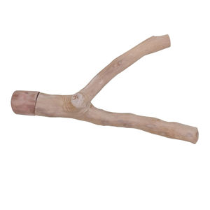 Jouet en bois de café Javawood, respectueux de l'environnement, pour oiseaux, avec perchoir en forme de Y, support pour oiseaux inspiré de la nature - Product Image 2