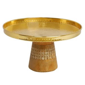 Luxury Style Birthday Party <b>Cake</b> <b>Stand</b> Aluminum and Marble Top Modern Gold Plated Eco-Friendly Flower Decorative - Product Image 5