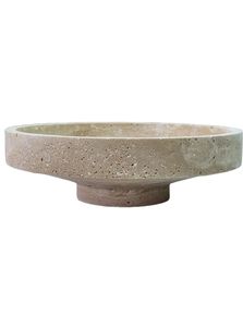 Bol en marbre travertin naturel de qualité supérieure pour une décoration intérieure élégante, un design d'intérieur luxueux et une collection de cadeaux - Product Image 2