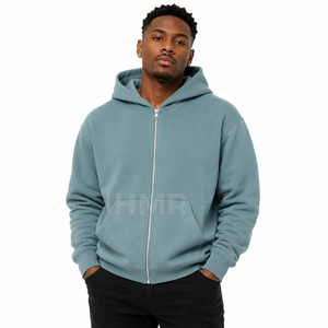 Sudadera con Capucha y Cremallera de Color Sólido para Hermanas de la Hermandad HMR, Sudadera Informal de Forro Polar, Corte Regular, para Otoño - Product Image 4