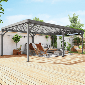 Pabellón de Madera con Toldo, Gazebo y Pérgola - Product Image 1