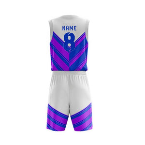 Uniformes de Baloncesto Personalizados para Hombre, Conjuntos con Impresión por Transferencia de Calor, Secado Rápido, Transpirables, Suaves, para Verano/Invierno, Precio al por Mayor - Product Image 6