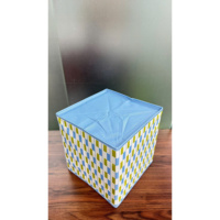 Boîte de rangement pliable MA58P, logo OEM/ODM personnalisable, design minimaliste, fabriqué au Vietnam pour le salon, le bureau, en polyester
