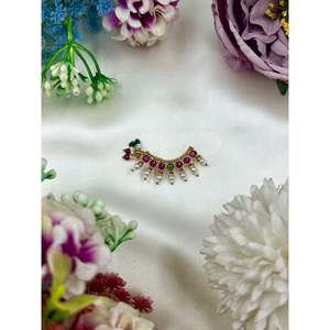 Shweta Traditional Indian Nose Ring-Cultural Collectible <b>Artificial</b> Jewelry - Product Image 1