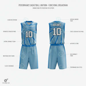 Maillot de basketball personnalisé pour équipe professionnelle – Tenue de sport athlétique légère et réversible – Ensemble d'uniformes de match - Product Image 2