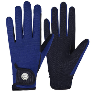 Conjunto Personalizado de Guantes de Equitación para Salto de Obstáculos, Cierre de Gancho y Bucle, Unisex, Tejido Elástico Transpirable Sintético - Product Image 1
