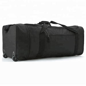 Sac de voyage en tissu Oxford noir avec compartiment à chaussures pour le camping et les activités de plein air, sac de rangement pour toutes les saisons - Product Image 3