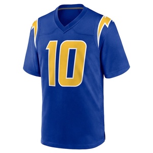 Maillot et pantalon de football américain personnalisés avec numéro et initiales de l'équipe, entièrement sublimés, respirants et anti-humidité, uniformes de club mixtes - Product Image 1