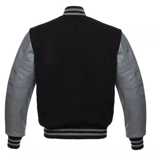 Nueva Chaqueta Varsity de Invierno para Hombre con Mangas de Cuero Auténtico, Parches Personalizados y Logotipo Bordado, en Oferta - Product Image 3
