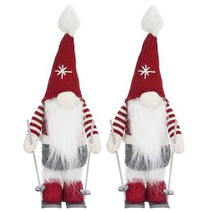 2 Pezzi Decorazioni Natalizie a Forma di Gnomo, Ornamenti da Tavolo per Casa, Regali Festivi per Feste - Product Image 1