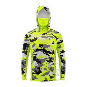 Sweat-shirt à capuche de pêche pour adulte, vêtements de pêche en plein air, 100% polyester, respirant, confortable, personnalisable OEM ODM UPF 50 - Product Image 6