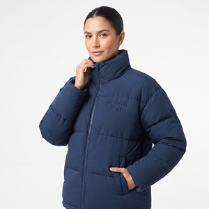 High Quality Custom <b>Women</b> <b>Winter</b> Puffer <b>Jacket</b> Stand Collar Zip Front Quilted Outerwear Fashion <b>Jacket</b> - Product Image 3