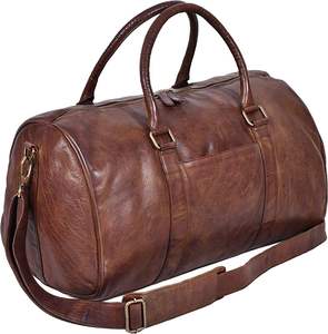 Sac de voyage en cuir imperméable de style nouveau, couleur unique, sac à dos de sport d'extérieur, sac de voyage en cuir tendance à vendre - Product Image 1