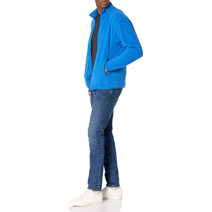 Fully Customized OEM Design Plain Dyed Winter Warm Polar Fleece Jacket <b>Men's</b> Wear <b>Thermal</b> Fleece Jacket Outerwear Coats Male - Product Image 1