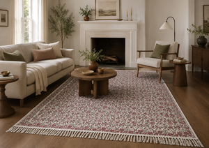 Handmade Cotton Block Print <b>Rug</b> Floral Area <b>Rug</b> Indian Printed Carpet <b>Boho</b> Living Room Bedroom Floor <b>Rug</b> - Product Image 2