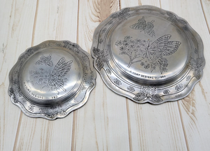 Plateau de service vintage en métal et acier inoxydable pour grands rassemblements et événements avec une surface spacieuse et une apparence moderne raffinée - Product Image 3