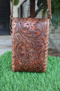 Funda de teléfono hecha a mano Patrón elegante Fundas de teléfono de cuero genuino real Fundas de teléfono móvil de alta calidad vintage personalizadas - Product Image 4