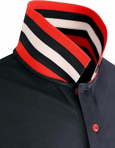 Vente en gros de chemises en coton 100% personnalisées de haute qualité, respirantes, multicolores, anti-plis, avec poche, en tricot, grandes tailles, sublimation - Product Image 5