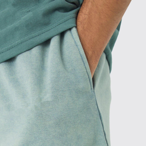 Nouvelle Arrivée Promotionnelle : Short Homme Uni Délavé à l'Acide, Respirant, Décontracté, Faible MOQ - Product Image 6