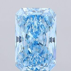 Diamante Suelto de 3 Quilates, Corte Radiante, Cultivado en Laboratorio, Certificado por IGI, Color Azul Fantasía, Claridad VVS2-VS1, Gema Premium Unisex para Joyería - Product Image 6
