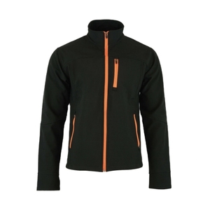 Chaqueta Soft Shell Azul para Hombre, Cortavientos, con Cierre de Cremallera y Logotipo en el Manga Izquierdo - Product Image 2