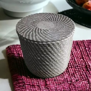 Big Capacity Sabai Grass Storage Woven Storage <b>Basket</b> with Lid Gray <b>Laundry</b> Bin for Kids Room Organizing Clothes and Toy - Product Image 2