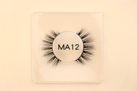 Pestañas de Visón HeyMe Beauty de 25 mm, Curvatura D, para Pestañas Rusas, 3D Multicapa, Libres de Crueldad Animal, Reutilizables, Color Negro Natural, Venta al Por Mayor