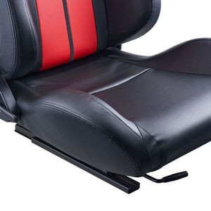 Set di 2 Sedili da Corsa Regolabili, Comodi con Schiuma ad Alta Resilienza e Sedute Auto Reclinabili ad Ampio Angolo - Product Image 5