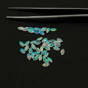 6mm 12mm naturel blanc éthiopien opale à facettes Marquise Cut certifié pierres précieuses en vrac qualité supérieure fabricant de bijoux personnalisés - Product Image 3