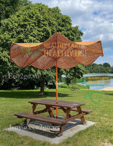 Parasol en fibre de coco, auvent en coco naturel pour les stations balnéaires, les hôtels, les jardins et les repas en plein air - Product Image 5