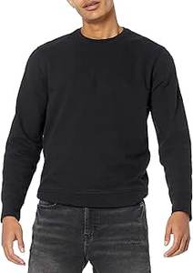 Sweat-shirt sportif à col rond pour homme, couleur unie, de haute qualité, en tissu French Terry, manches longues, coupe décontractée - Product Image 2