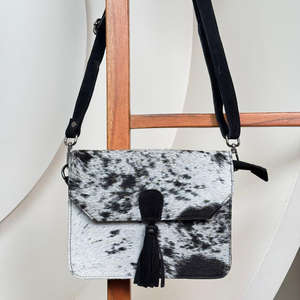 Bolso de hombro de cuero de ante de moda, bandolera de piel de vaca Real para mujer, bolso de mano portátil con solapa, monedero de hombro informal personalizado - Product Image 5