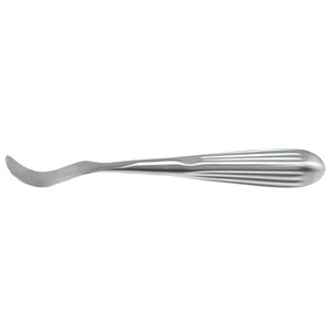 Elevador periostal Crego 8 con mango totalmente curvado, hoja de 7 mm, acero inoxidable alemán de primera calidad, instrumento quirúrgico manual, CE - Product Image 3