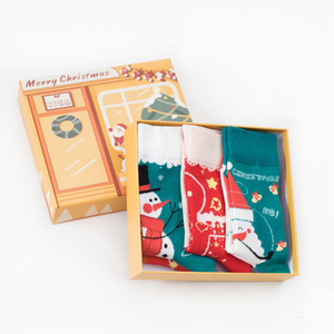 <b>Men</b>’s Cotton Winter Christmas <b>Socks</b>, High Quality Warm Fashion Crew <b>Socks</b> with Gift Packaging for Holiday Gifts and Wholesale - Product Image 2