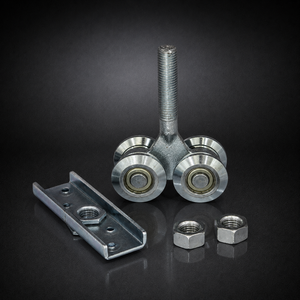 Industrial Sliding Door Roller Zinc Coated Smooth Rolling Dual Wheel Hardware Precision Engineered Durable Modern Low Noise - Product Image 5