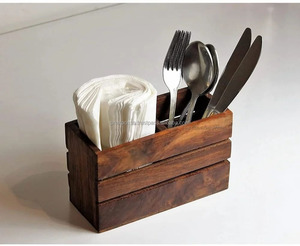 <b>High</b> Demand <b>Kitchen</b> Ware Wood Cutlery Holder <b>Table</b> Decorative Box Accessory - Product Image 1