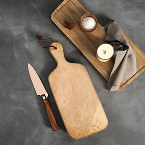 Large wooden chopping block heavy duty cutting board for butcher style kitchen prep meat vegetables bread daily use safe prep - Product Image 3