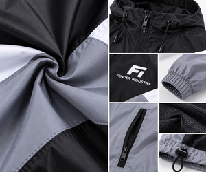 Veste coupe-vent légère personnalisée pour homme, coupe-vent de sport haut de gamme résistant au vent, fermeture éclair intégrale, doublure en mesh, vestes d'entraînement en plein air - Product Image 5