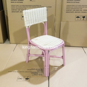 Silla Infantil de Mimbre Hecha a Mano para Alquiler, Asiento Infantil Personalizado para Fiestas de Cumpleaños, Bodas y Eventos, Venta al por Mayor, Fábrica en Vietnam - Product Image 3