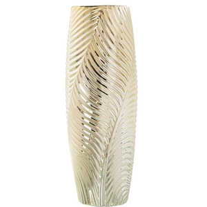 Nuevo Florero Decorativo de Aluminio para el Hogar, Color Plateado Texturizado, Estilo Clásico, Florero para Mesa - Product Image 2