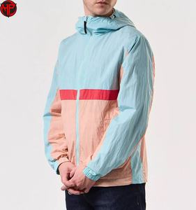 Breathable Casual Outdoor windbreak <b>Jacket</b> Mesh Lining Plus Size Color Block Men's Windbreaker Casual Sportswear <b>Jackets</b> For Men - Product Image 1