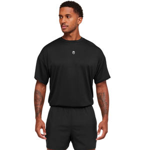 เสื้อยืดออกกำลังกายผู้ชายทรงโอเวอร์ไซส์ แบบไฮบริด ระบายอากาศได้ดี เหมาะสำหรับการฝึกซ้อม ฟิตเนส เพาะกาย และเล่นกีฬา - Product Image 1