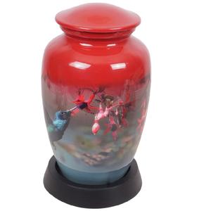 Urna Funeraria Americana Clásica de Aluminio con Acabado Natural, Diseños Personalizables, Capacidad de 220 Pulgadas Cúbicas - Urna Conmemorativa de Gran Venta - Product Image 1