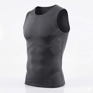 <b>Men's</b> Tight Fitting Sleeveless Shirt Breathable Quick Dry <b>Compression</b> Gym <b>Vest</b> Breathable <b>Compression</b> Tank Top - Product Image 5