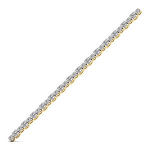 OEM ODM Round Lab Grown Diamond Tennis Bracelet 9KT White / Yellow / <b>Rose</b> <b>Gold</b> Jewelry - Product Image 4