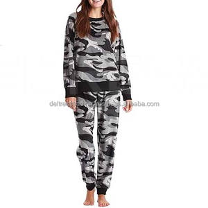 Ensemble de survêtement d'hiver en molleton imprimé pour femmes décontracté de qualité supérieure Design uni Haute qualité Écologique Respirant Séchage rapide - Product Image 1