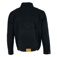 Veste en jean tendance pour homme, hiver, avec garniture en fourrure de renard sur le devant, personnalisable, 100% coton, qualité supérieure, look streetwear élégant, respirant