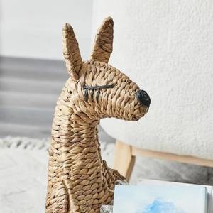 Cesta tejida de jacinto de agua en forma de canguro, cesta de almacenamiento hecha a mano, venta al por mayor, ecológica, hecha en Vietnam - Product Image 4