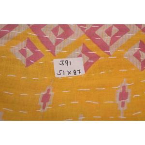 Traditional Indian <b>Kantha</b> Quilt Handmade Cotton Vintage Reversible <b>Throw</b> Bedcover Boho Bedding - Product Image 6