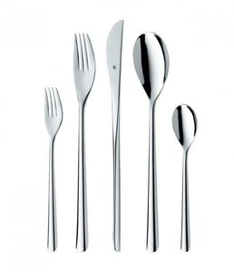 Ensemble de couverts contemporains en acier inoxydable de qualité supérieure, ustensiles durables pour la table, la cuisine, les restaurants et les hôtels. - Product Image 3